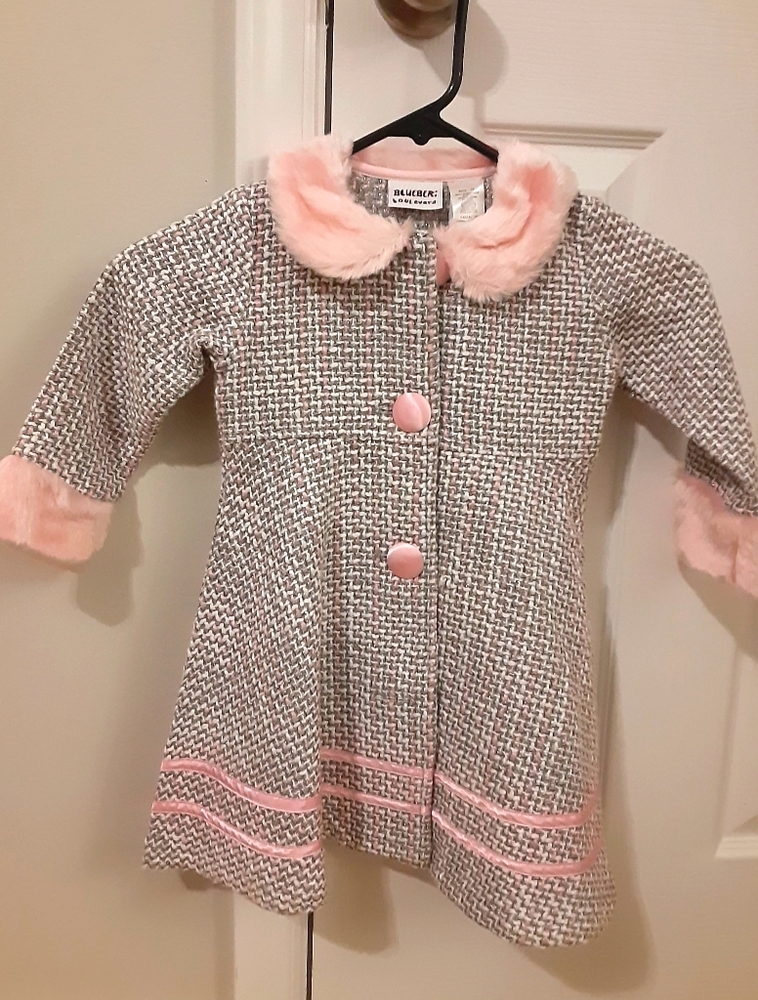 Blueberi Boulevard girls tweed coat